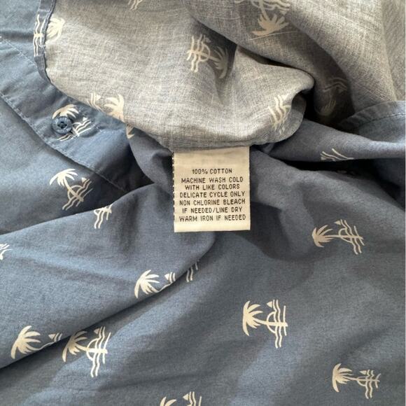 Molokai Surf Co. Short Sleeve Button Down Men’s Size Large Palm Tree Sail Print - Picture 4 of 6
